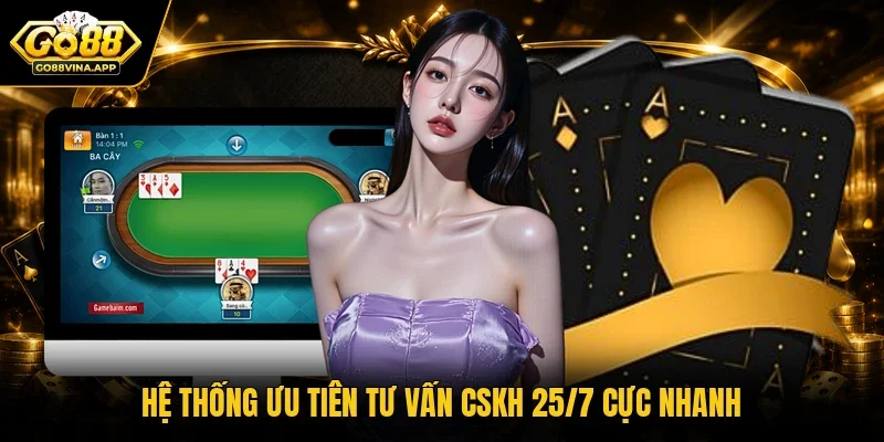 Hệ thống ưu tiên tư vấn CSKH 25/7 cực nhanh