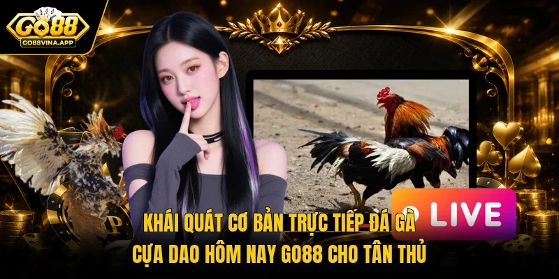 Khái quát cơ bản trực tiếp đá gà cựa dao hôm nay Go88 cho tân thủ