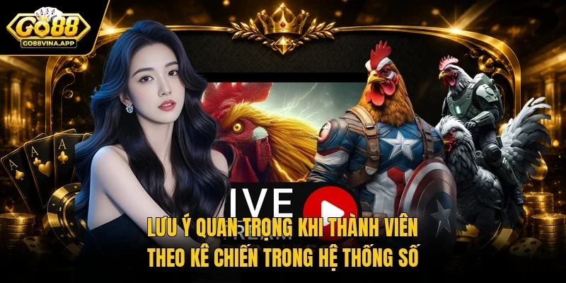 Lưu ý quan trọng khi thành viên theo kê chiến trong hệ thống số