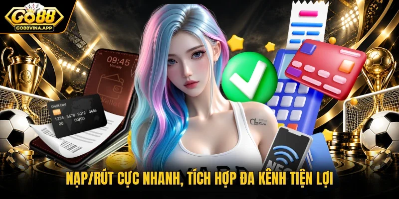 Nạp/rút cực nhanh, tích hợp đa kênh tiện lợi